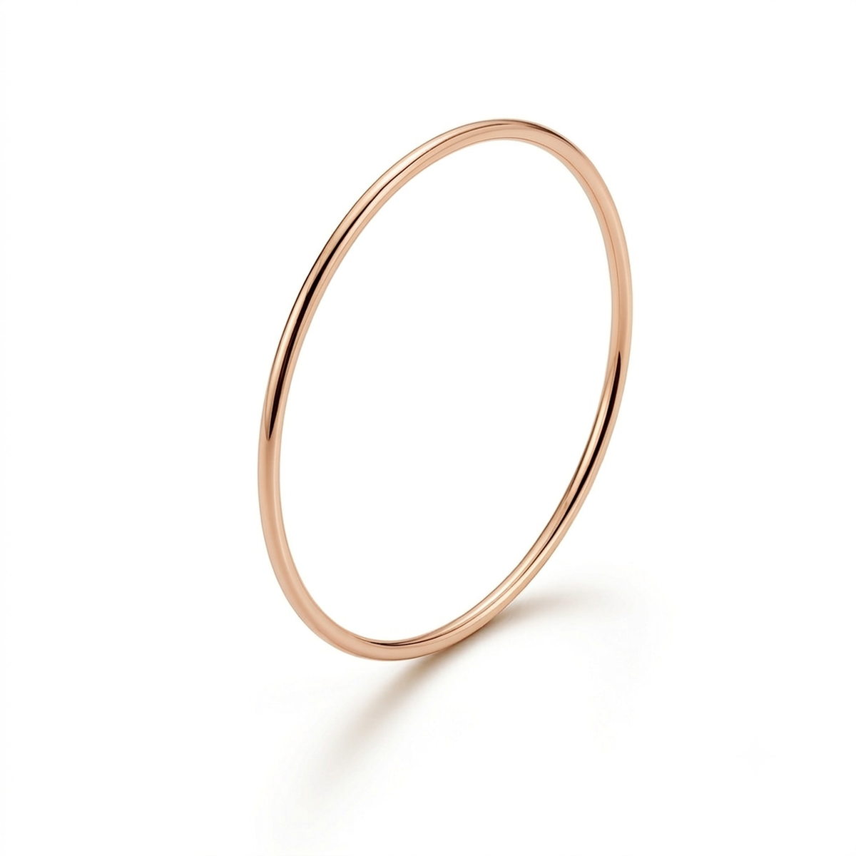 9ct rose gold 1mm dainty ring