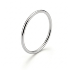 925 sterling silver stacking ring, 1.5mm diameter, handmade