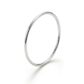 925 Sterling Silver Stacking Ring | Solid | Recycled | 1mm Diameter | Handmade in the UK