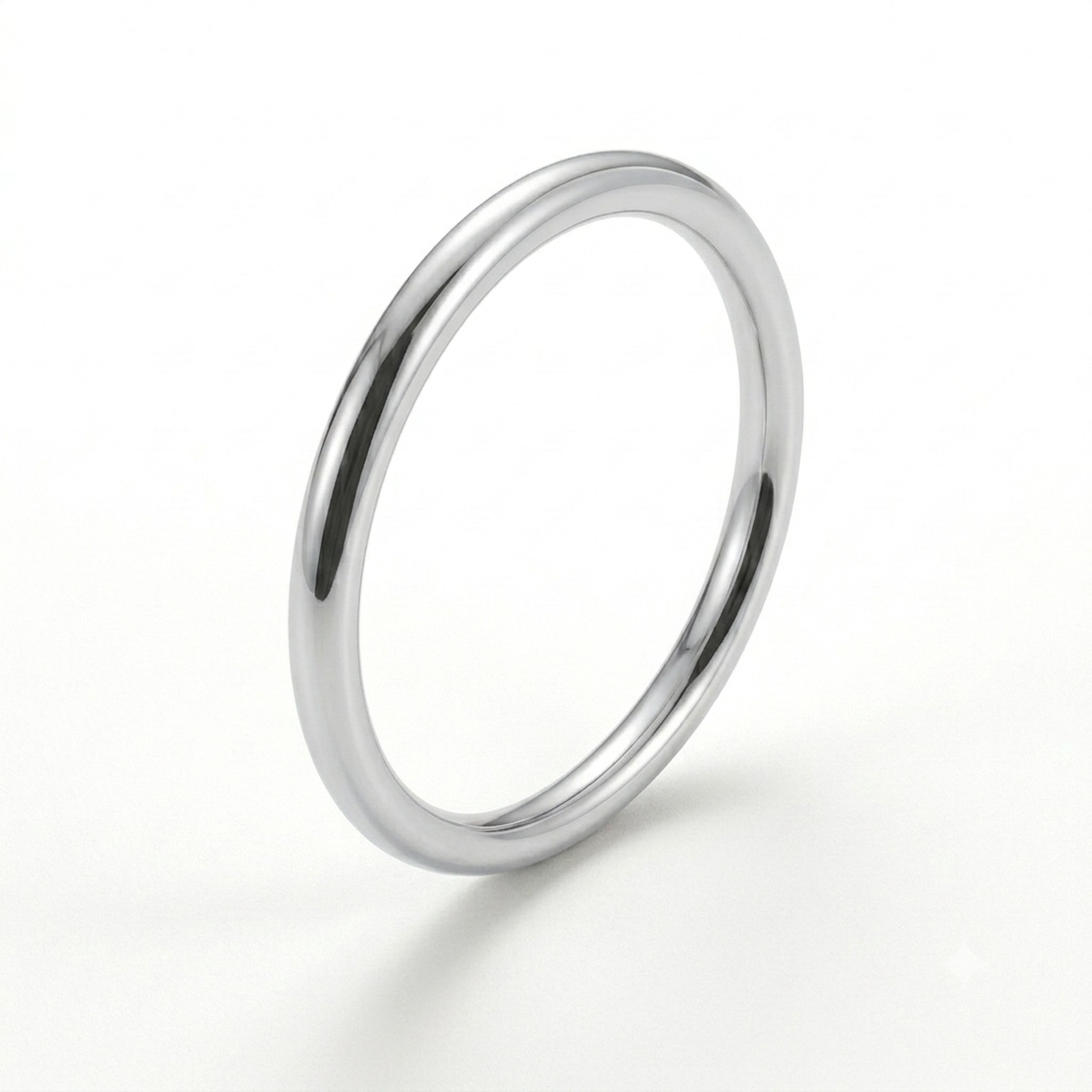 925 Sterling Silver Stacking Ring | Solid | Recycled | 2mm Diameter | Handmade in the UK