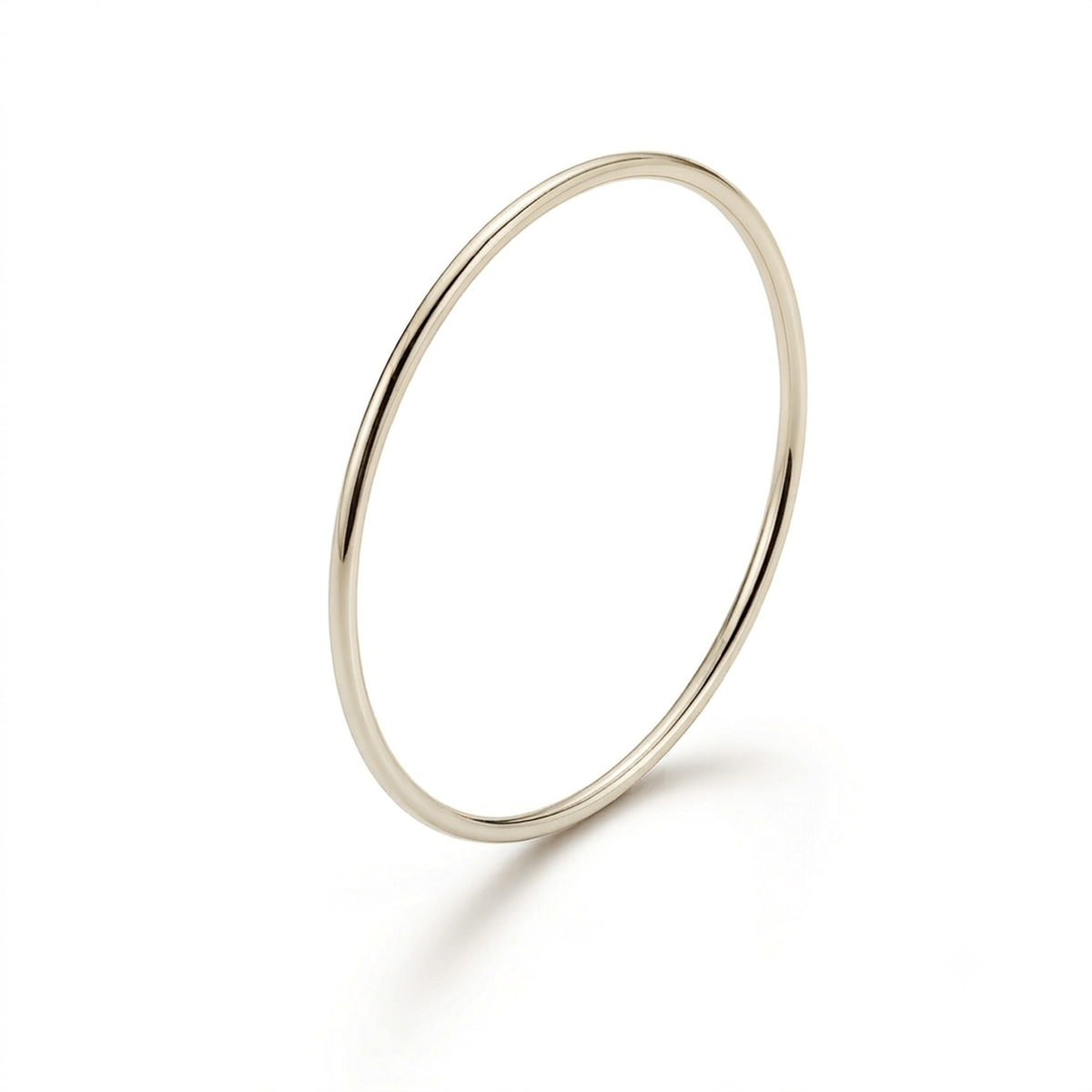 9ct white gold 1mm dainty ring