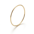 9ct Yellow Gold Stacking Ring | Solid | Recycled | 1.2mm Diameter | Handmade in the UK