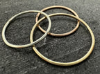 9ct gold 1mm dainty ring detail photo