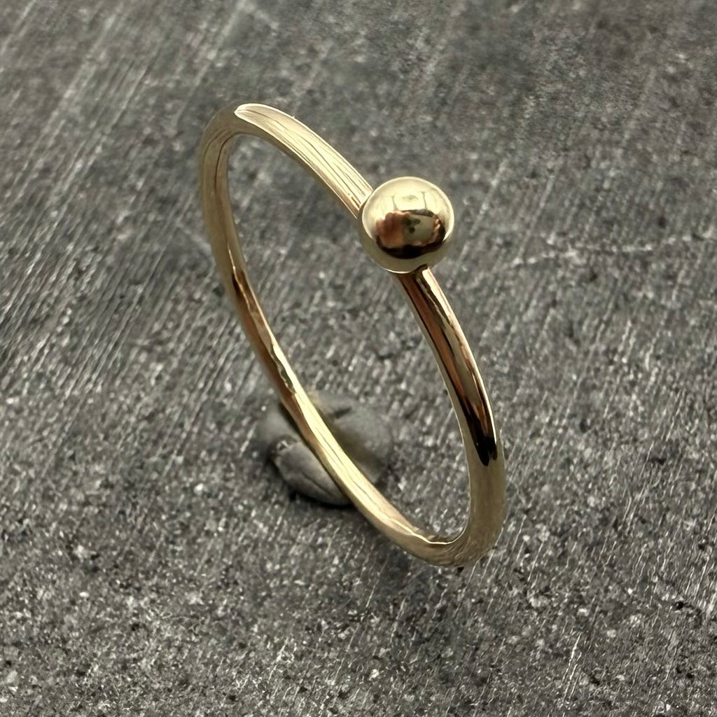 Beaded ring close up