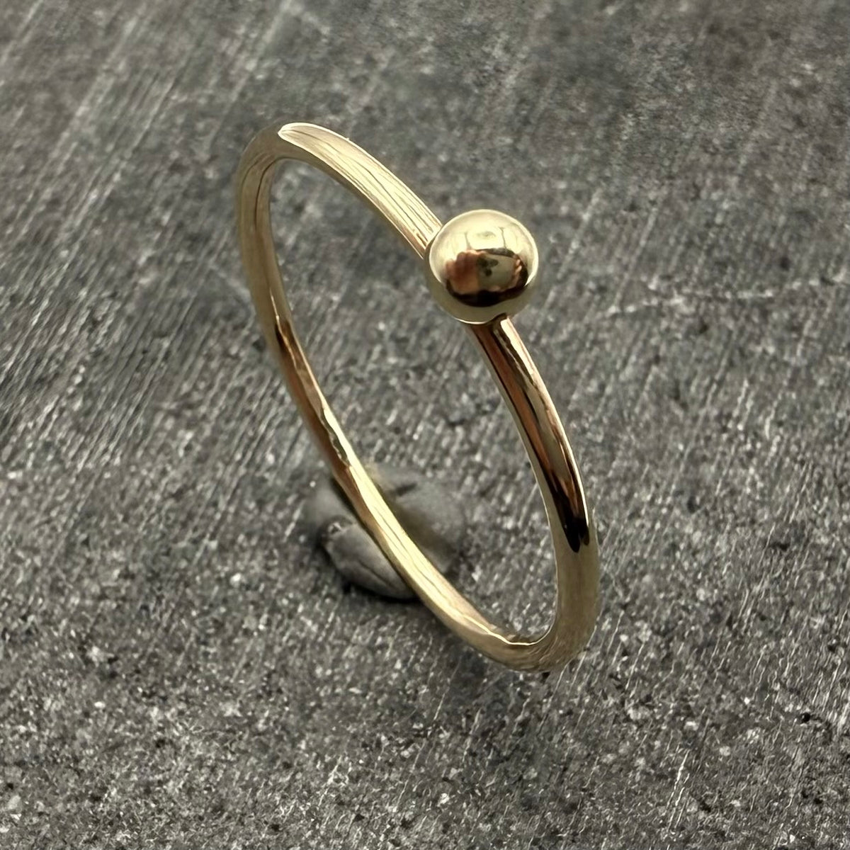 Beaded ring close up