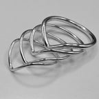 Silver Wishbone Stacking Ring | Handmade in the UK