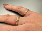 9ct gold 1mm dainty ring lifestyle photo