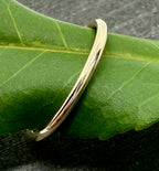 9ct yellow gold hallmarked stacking ring 1.5mm lifestyle photo